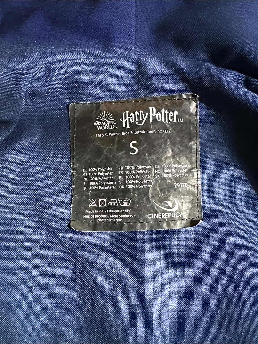 Genuine Wizards world of Harry Potter Robe with Ravenclaw Patch